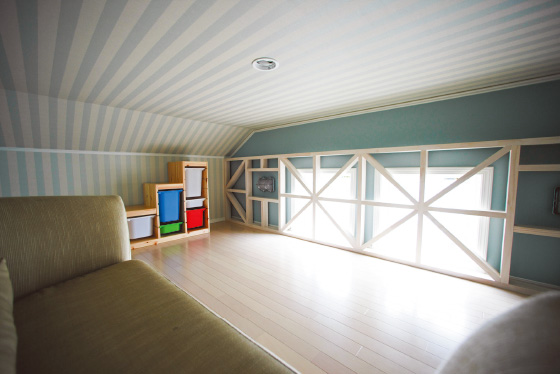 多彩な使い方が楽しめる小屋裏空間